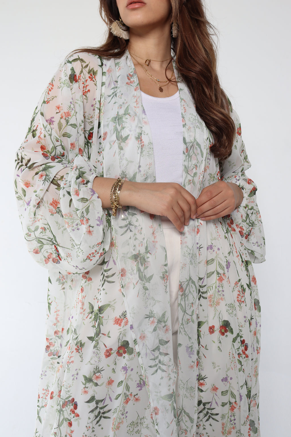 Flowery Cardigan