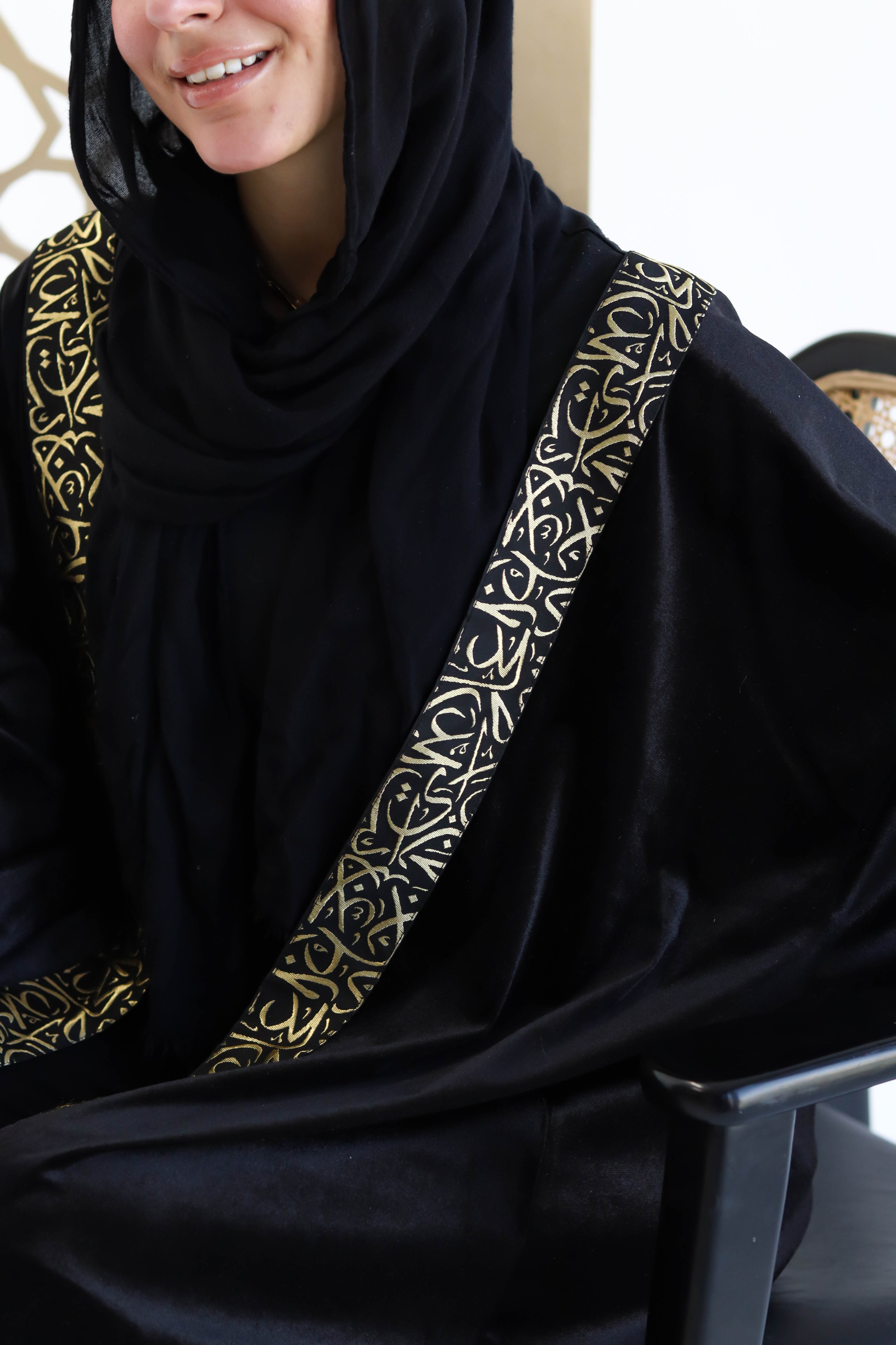 Velvet Kaftan in Black