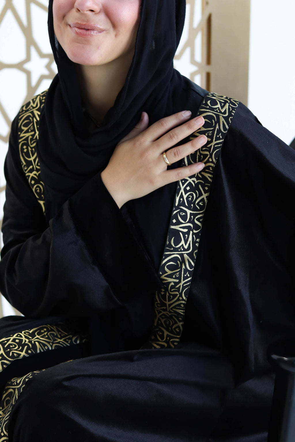 Velvet Kaftan in Black