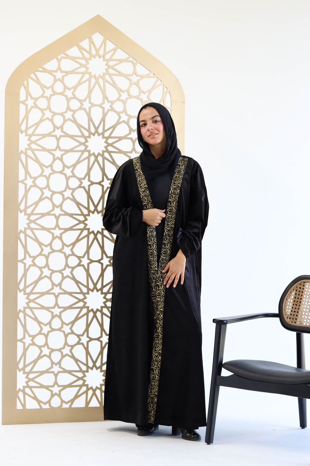 Velvet Kaftan in Black