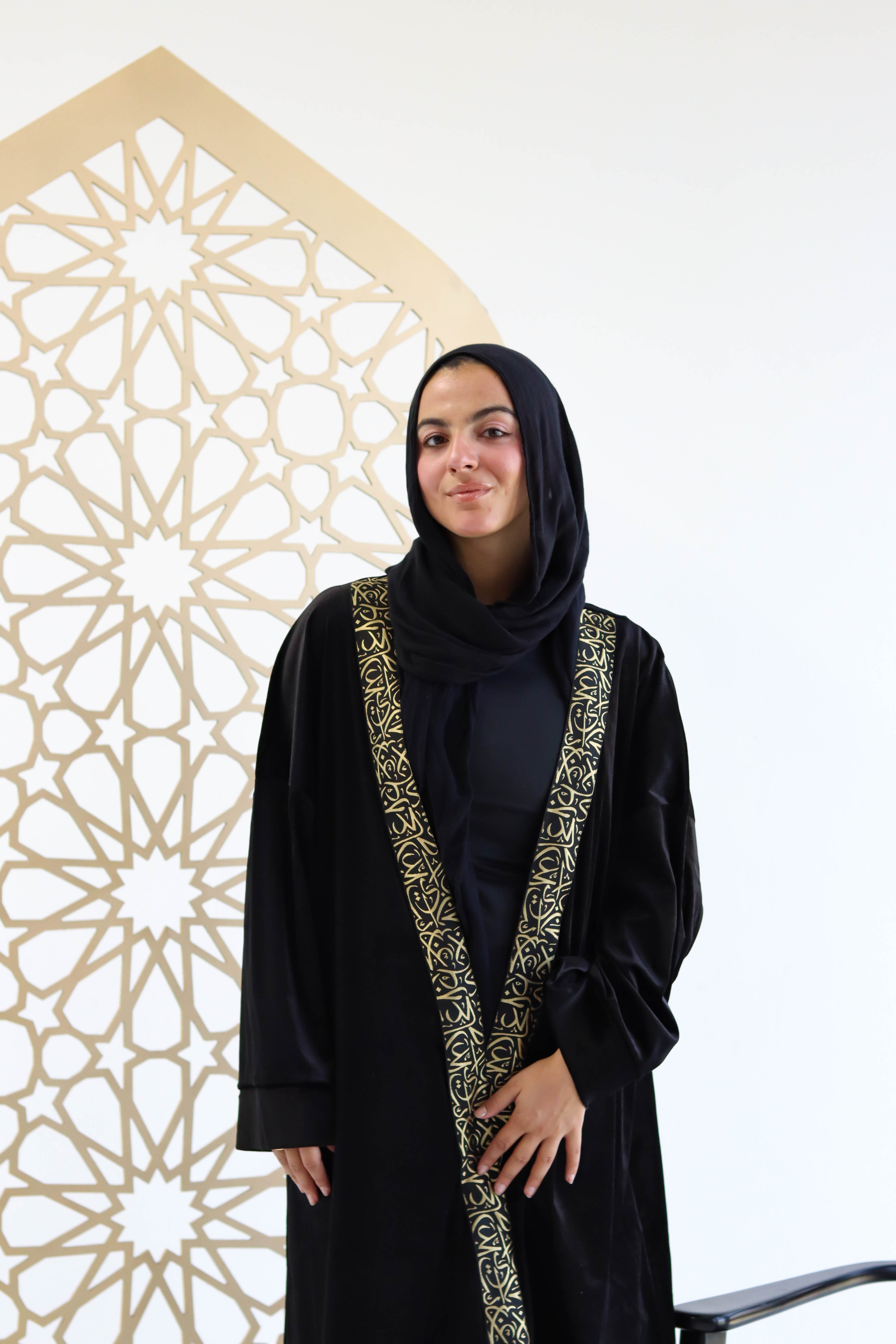 Velvet Kaftan in Black