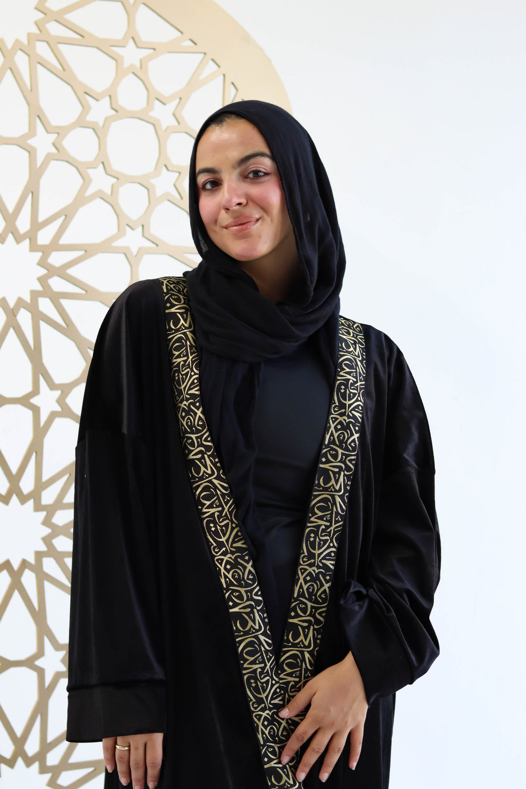 Velvet Kaftan in Black