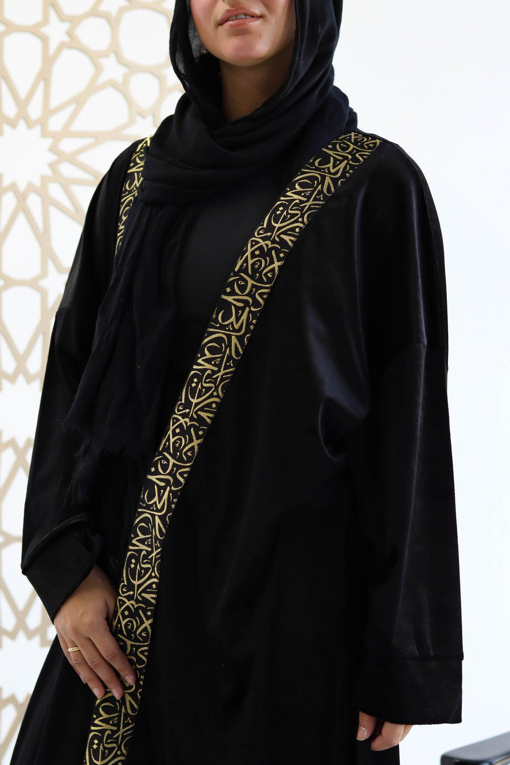 Velvet Kaftan in Black